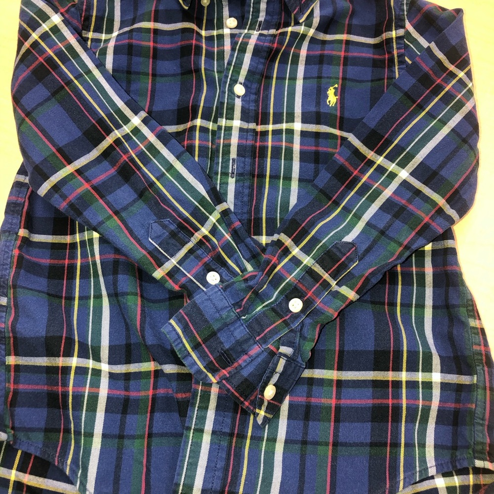 Polo long sleeve button down size 6